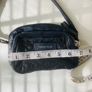 Nautica Dark Blue Quilted Mini crossbody Bag